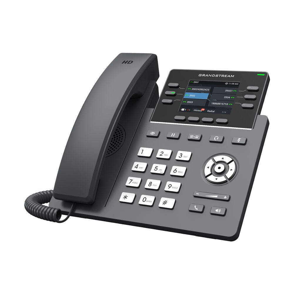 Grandstream GRP2613W 6-Line Carrier-Grade IP Phone – Wi-Fi 6, Dual Gigabit Ports