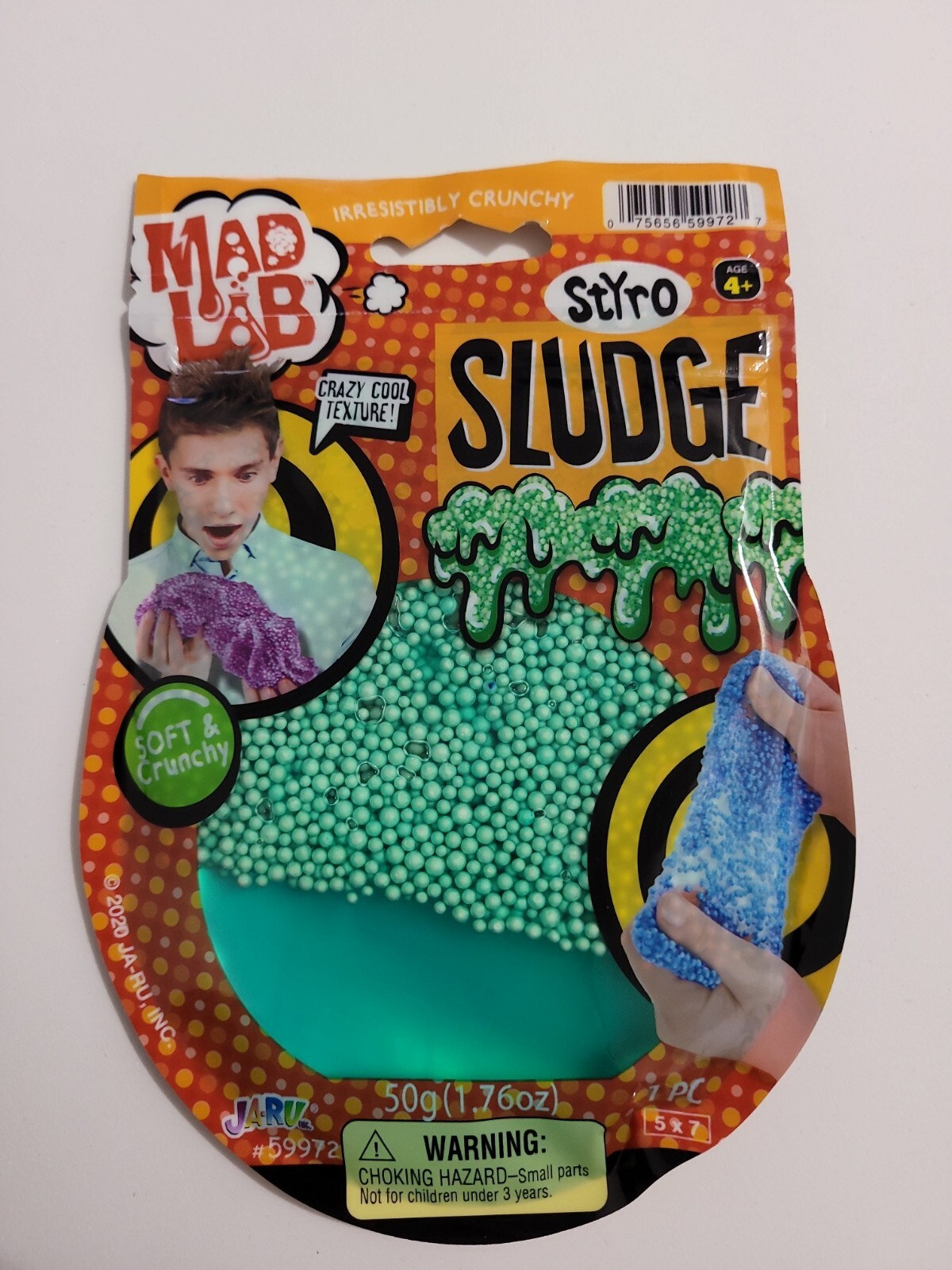 Mad Lab Styro Sludge GREEN 50g 1.76 oz Soft Crunchy Ooze Slime Jaru NEW