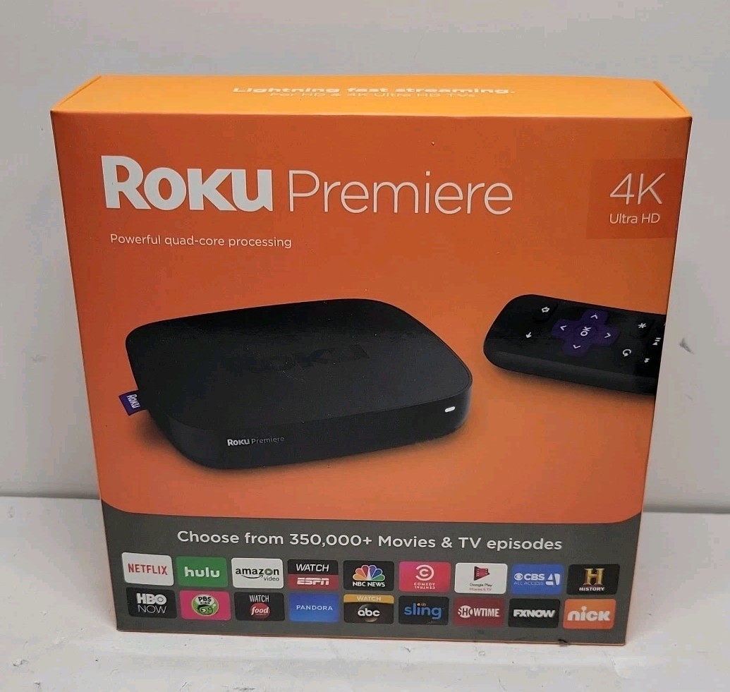 Roku Premiere (5th Generation) 4K Media Streamer 4620RW VUDU Edition - Black