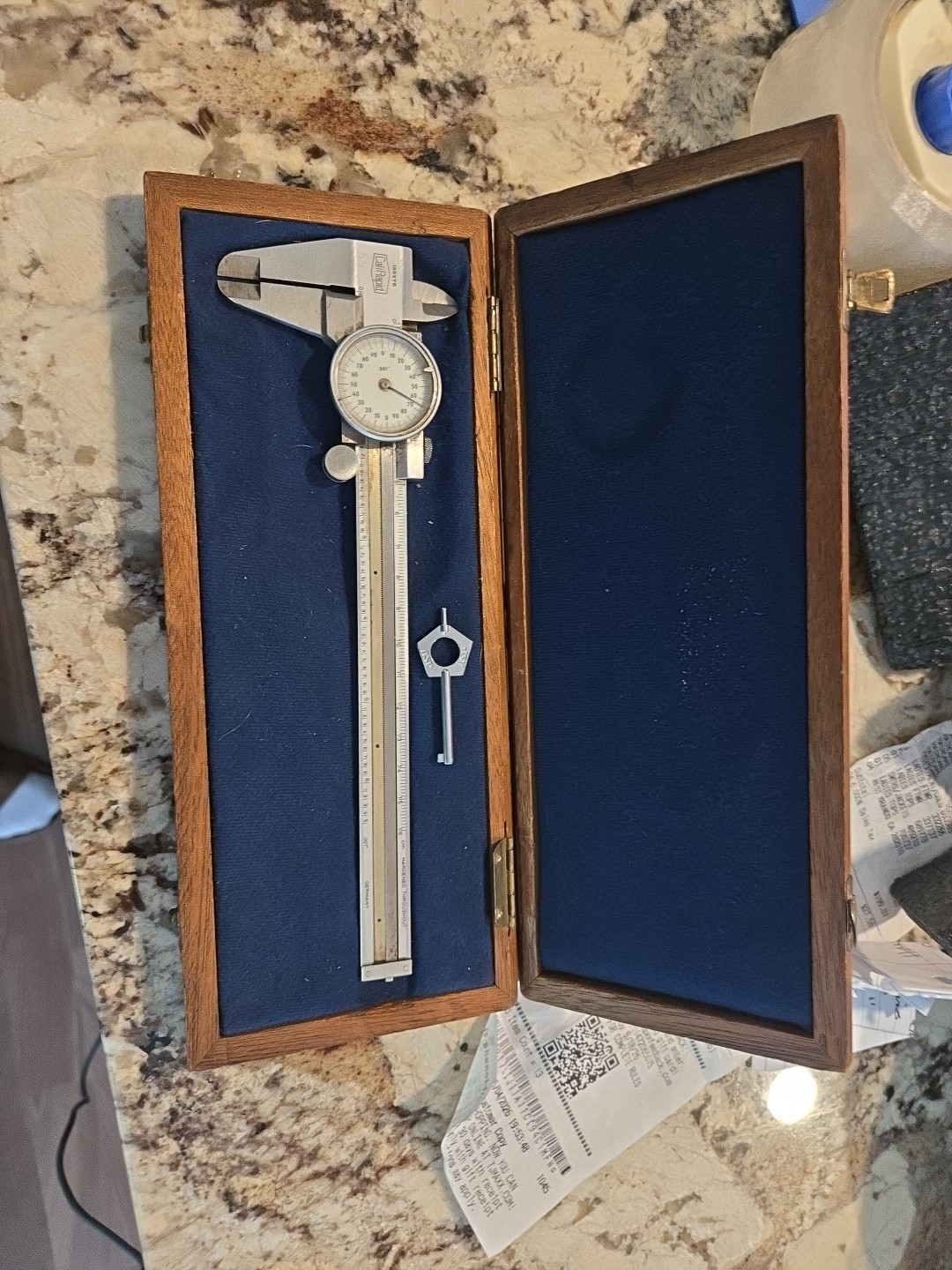 Vintage Dial Caliper CaliRapid Inoxyd Germany With Box