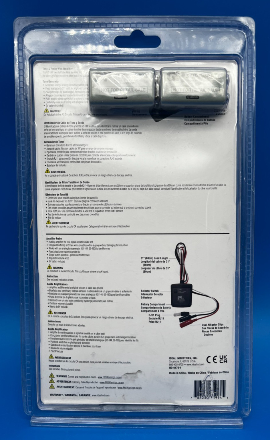 IDEAL Tone & Probe Wire Identifier 62-144