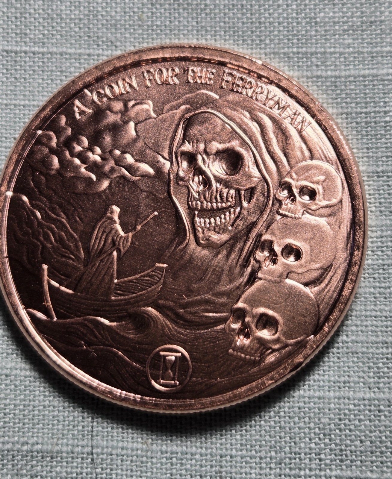 1 oz .999 Copper Round Tales of Old - A Coin for the Ferryman