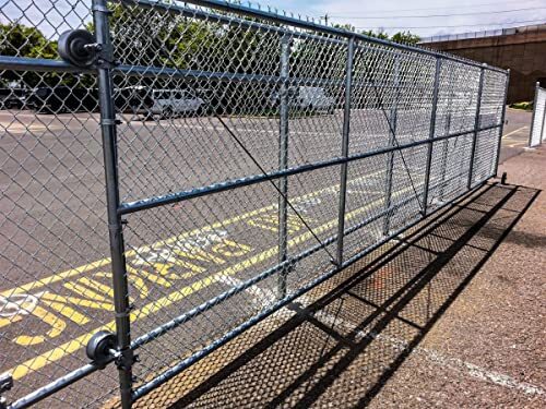 Chain Link Rolling Gate Rodillos Para Puerta Corrediza Con Riel, Puerta Enrol...