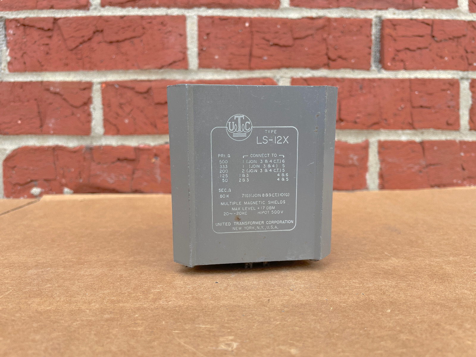 UTC LS-12X Transformer Audio Rare Vintage United Transformer Corp LS12x