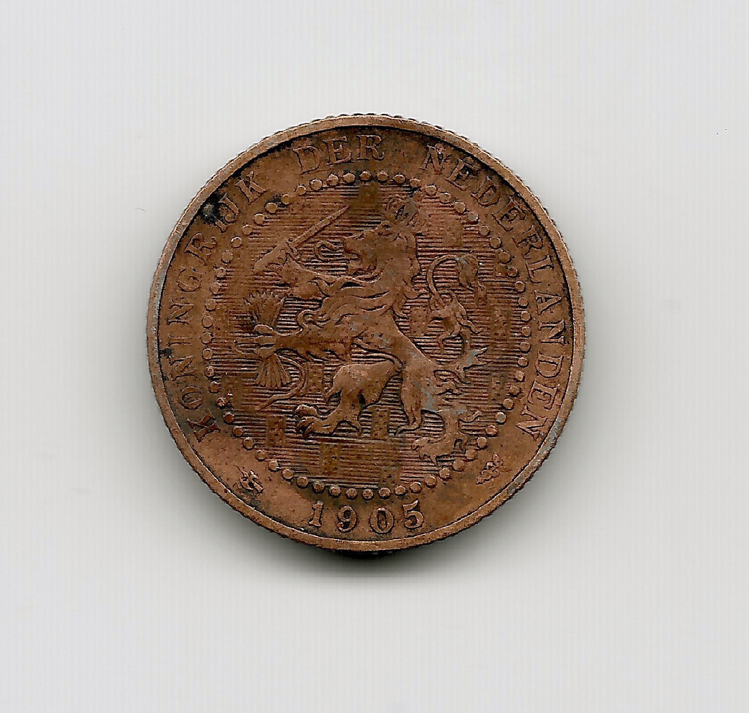 World Coins - Netherlands 1 Cent 1905 Coin KM# 132