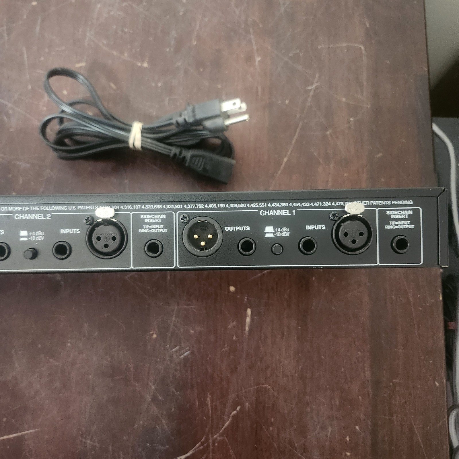 DBX 266XL Compressor Limiter Gate Dual Channel 2 Pro Audio Rack Mount