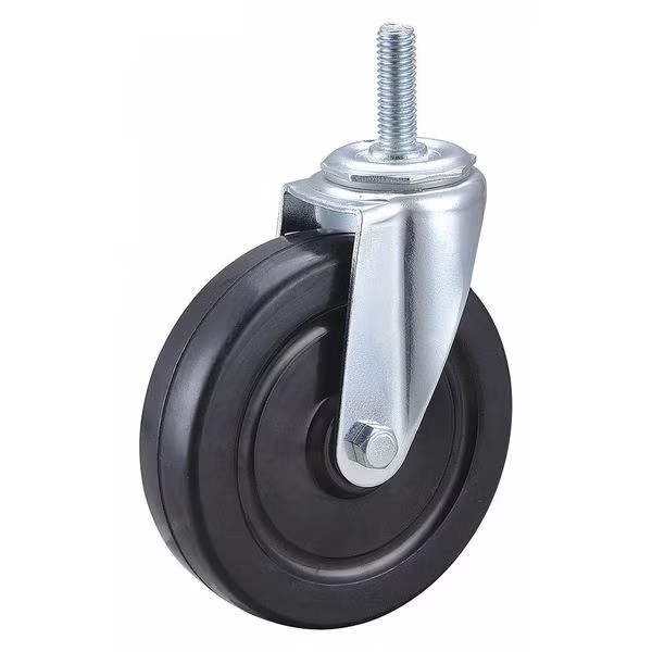 Manufacturer Varies Swivel Stem Caster,Rubber,5 in.,200 lb. 32J971 Manufacturer