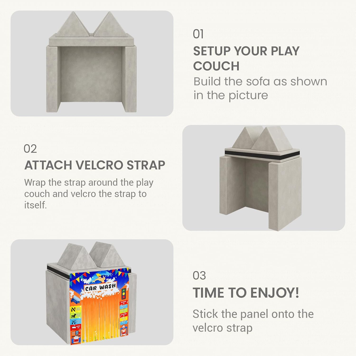 Play Panel for Kids Play Couch Childrens Play Panel for Toddler Foam Sofa (Play