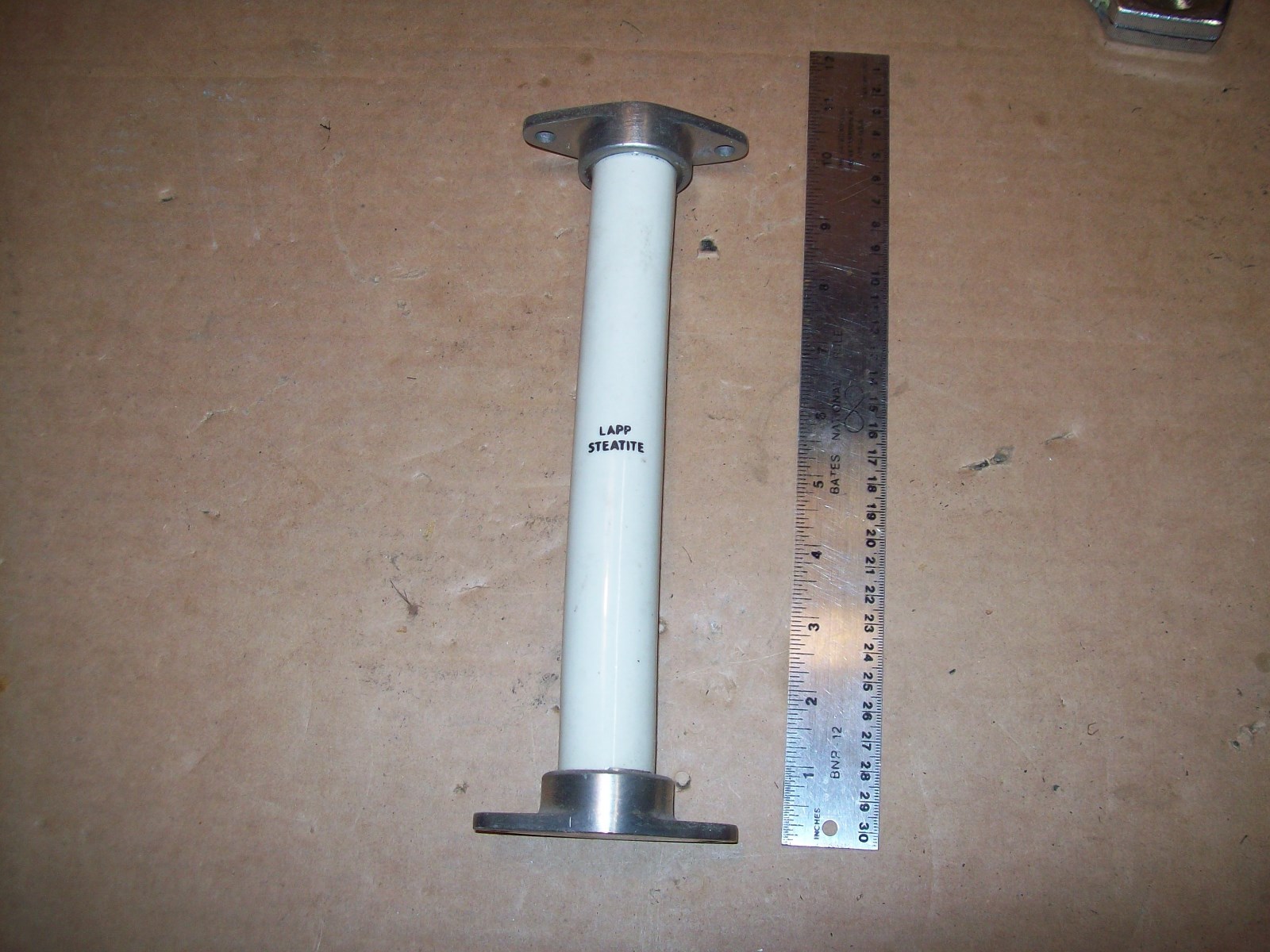 NEW LAPP HIGH VOLTAGE CERAMIC INSULATOR STANDOFF 10" TALL 1.2" DIA RADIO EQ P456