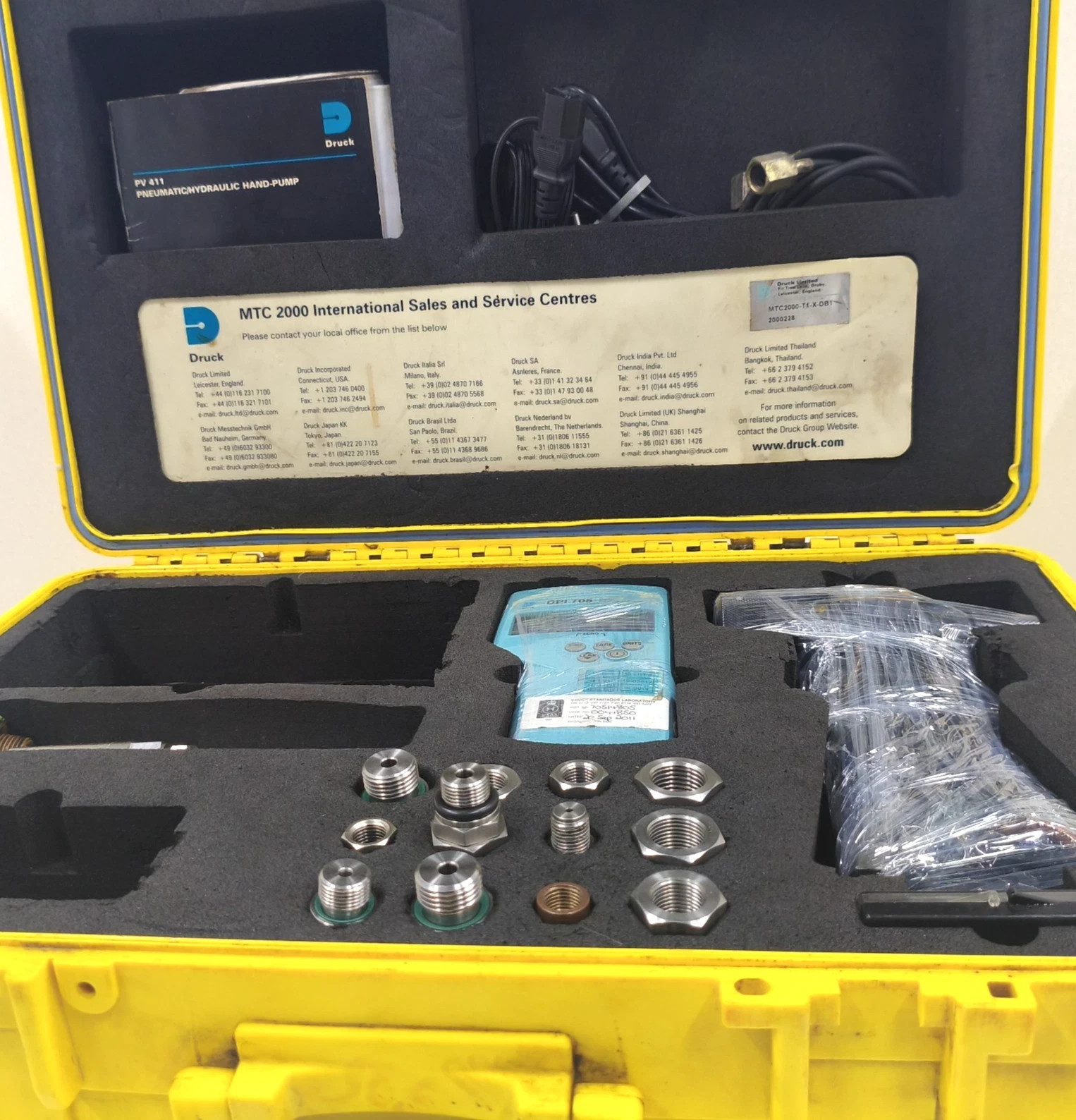 DRUCK MTC2000 CALIBRATION SET MTC2000-T1-X-DB1
