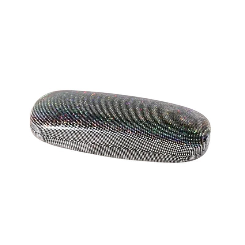 Eye-Catching Glitter Glasses Case - New - Shimmery Black