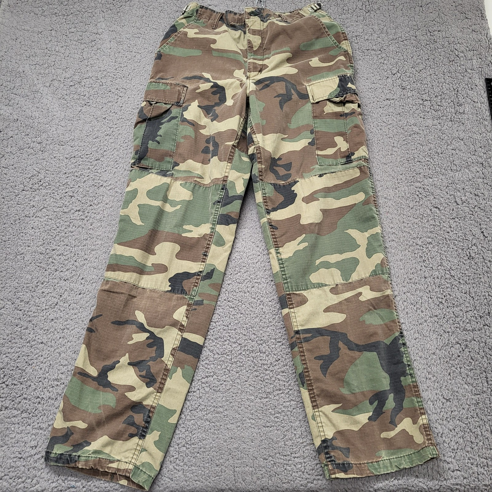 Propper Military Pants Size S/L Regular Combat Ripstop Woodland Camouflage Army