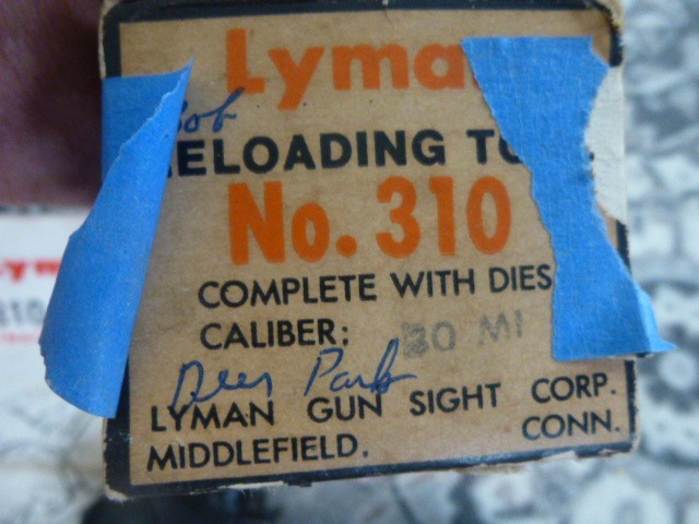 Lyman Reloading Tool No. 310 In Original Box with Instructions