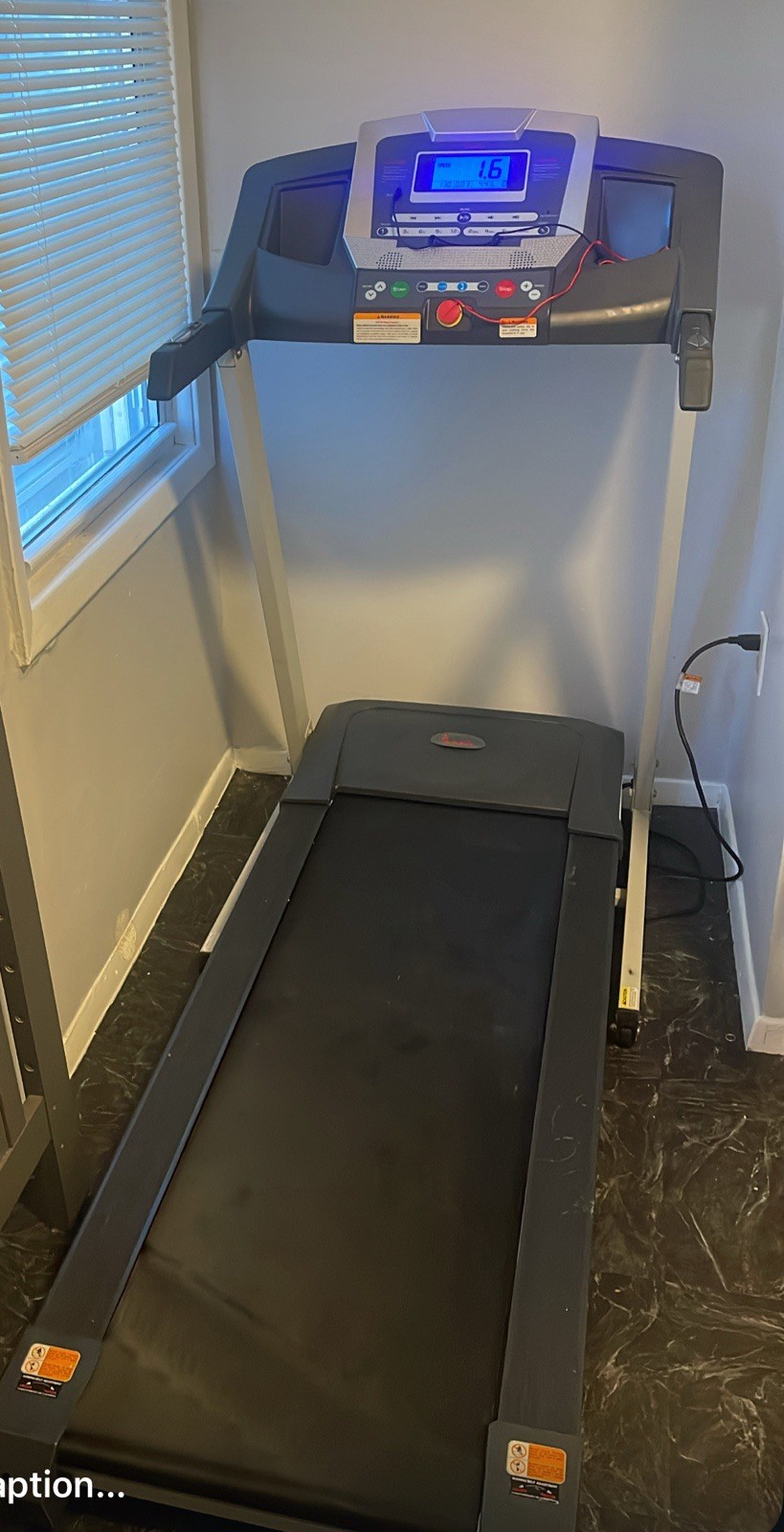 Urgently Selling Used Sunny Health & Fitness SF-T7515 Smart Treadmill Black