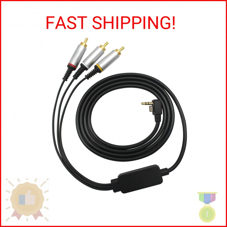 OSTENT TV AV Video RCA Composite Cable Cord for Sony PSP 2000 Console
