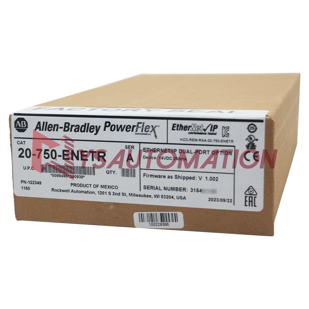 Genuine Allen Bradley 20-750-ENETR PowerFlex 750 Ethernet/IP Option Module