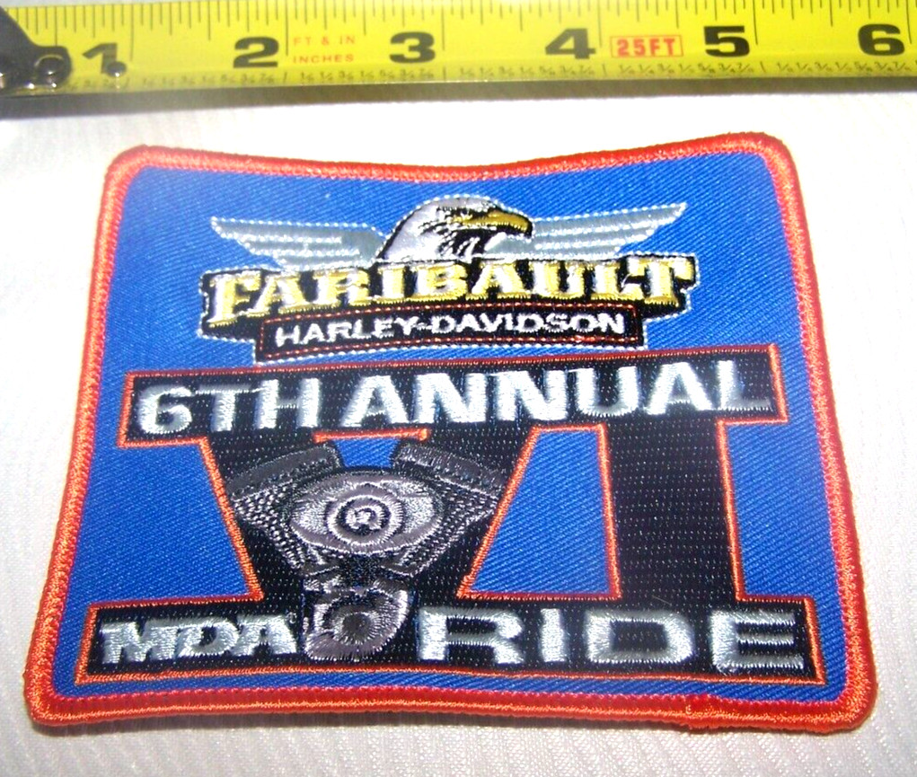 Faribault Harley-Davidson Patch - MDA 6th Annual Ride - Minnesota