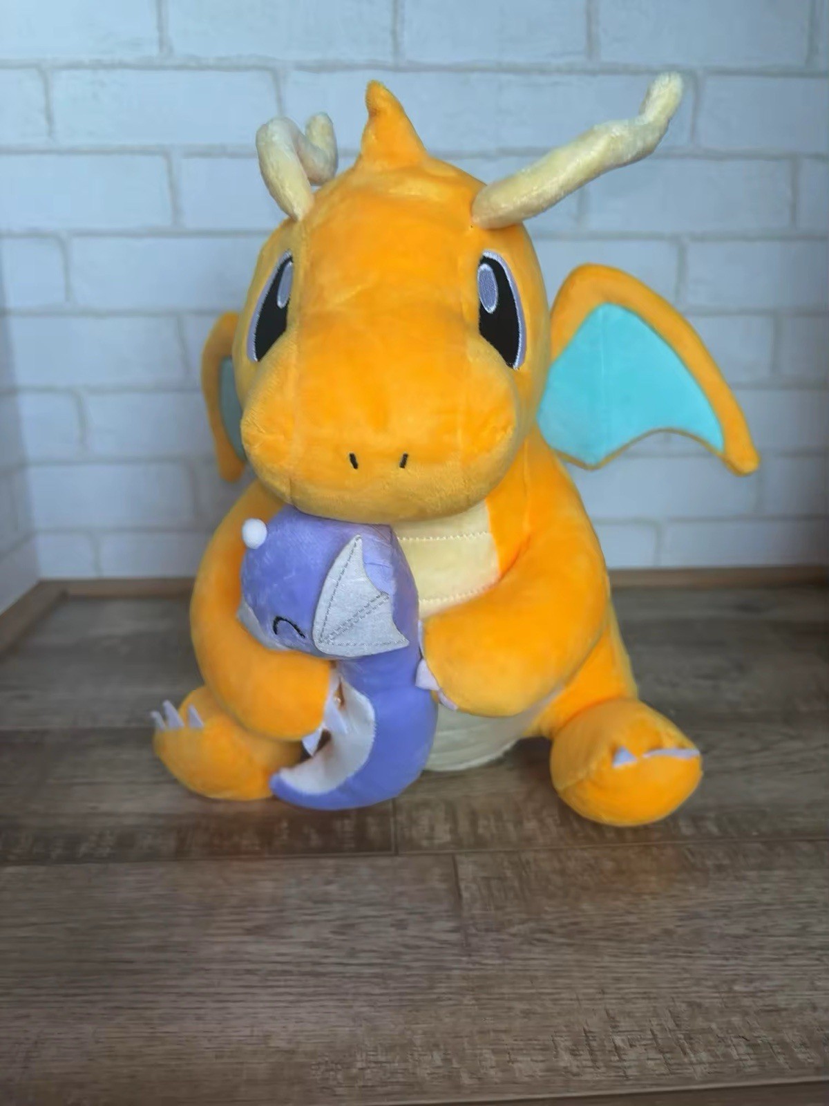 Pokemon Dragonite and Dratini Plush Doll 12 Inches