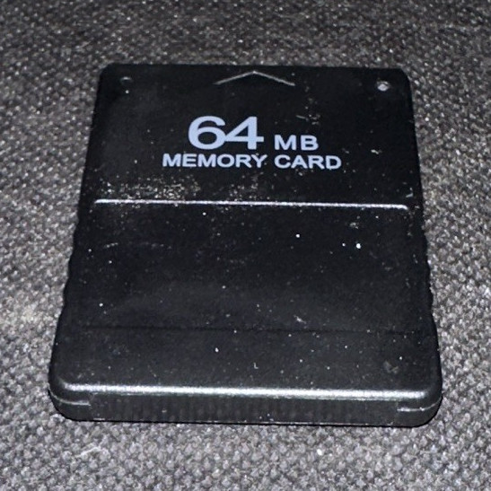 64MB Memory Card for PS2 console, Black, Proprietary Format