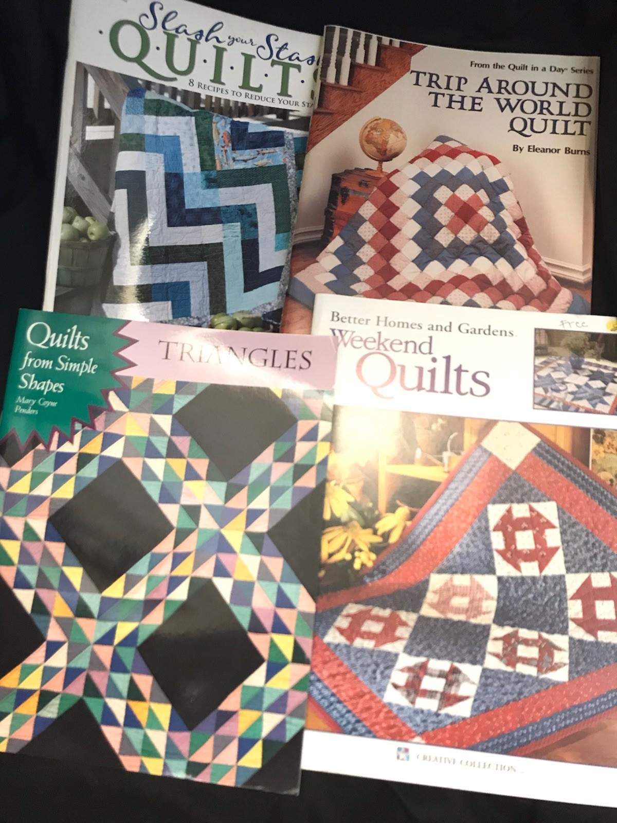 Vintage Quilting Books lot Of 4 Quilt Craft Sewing Patchwork