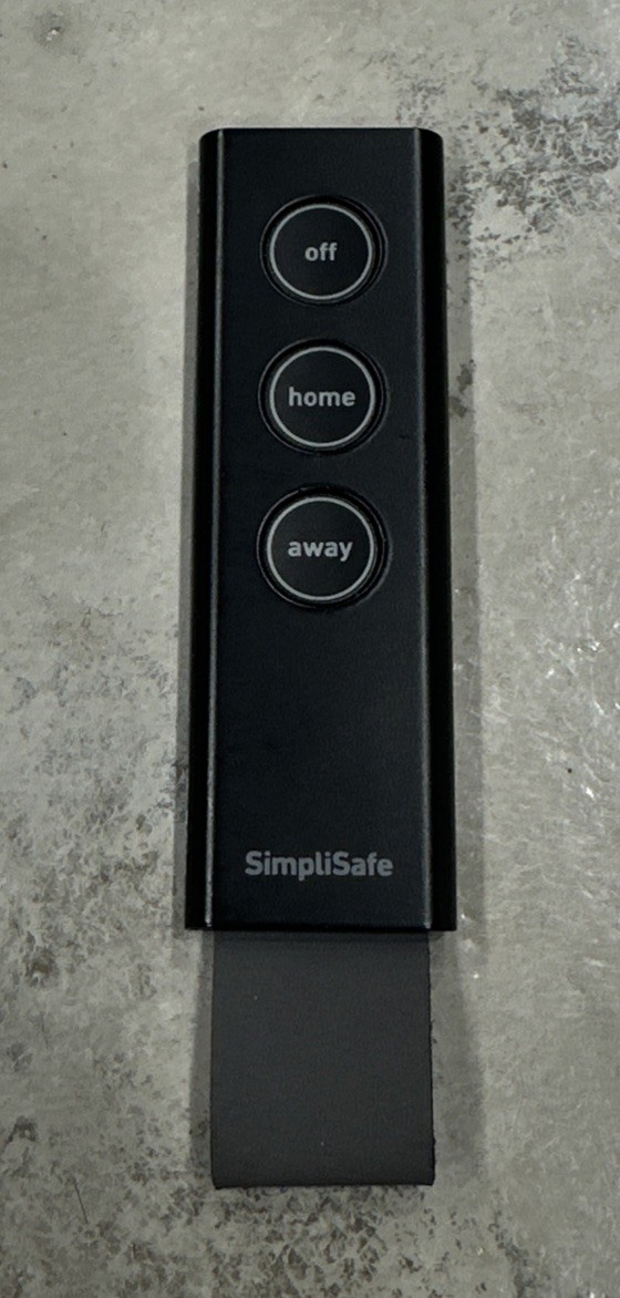 SimpliSafe KF3B Home Security System Key Fob Remote Black Tested & Works