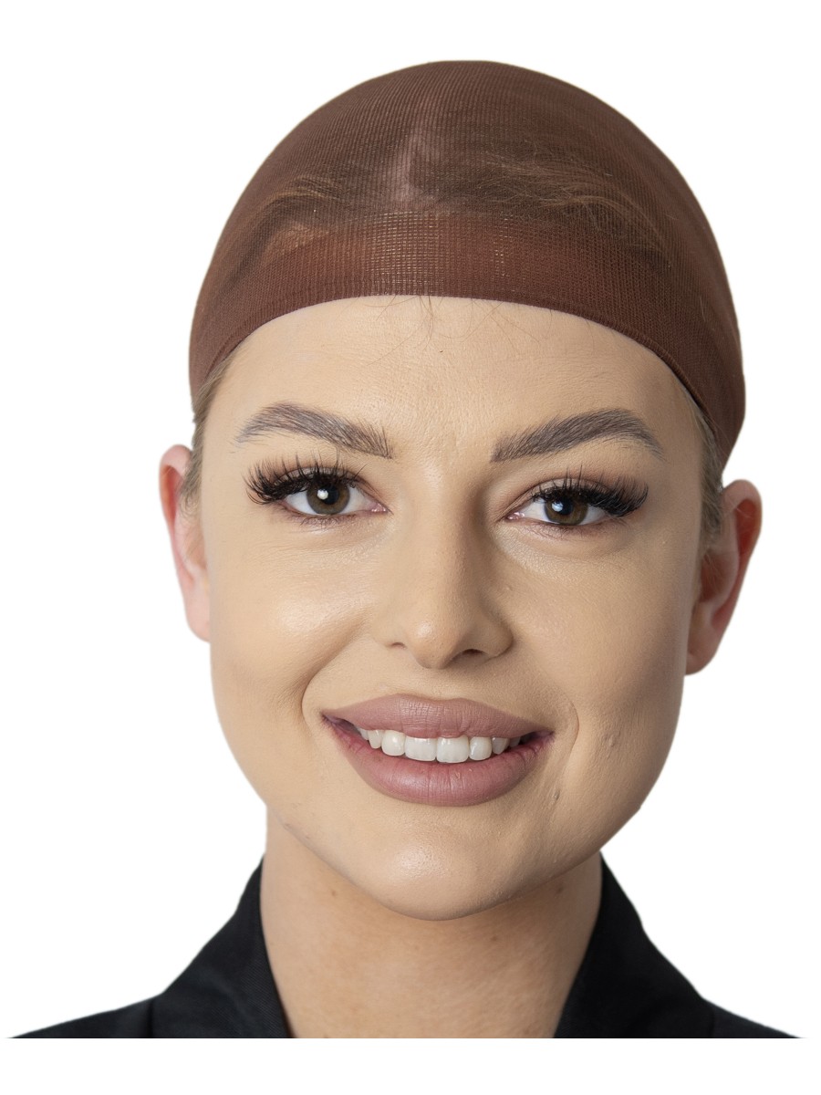 Adult's Dark Brown Wig Cap Costume Accessory