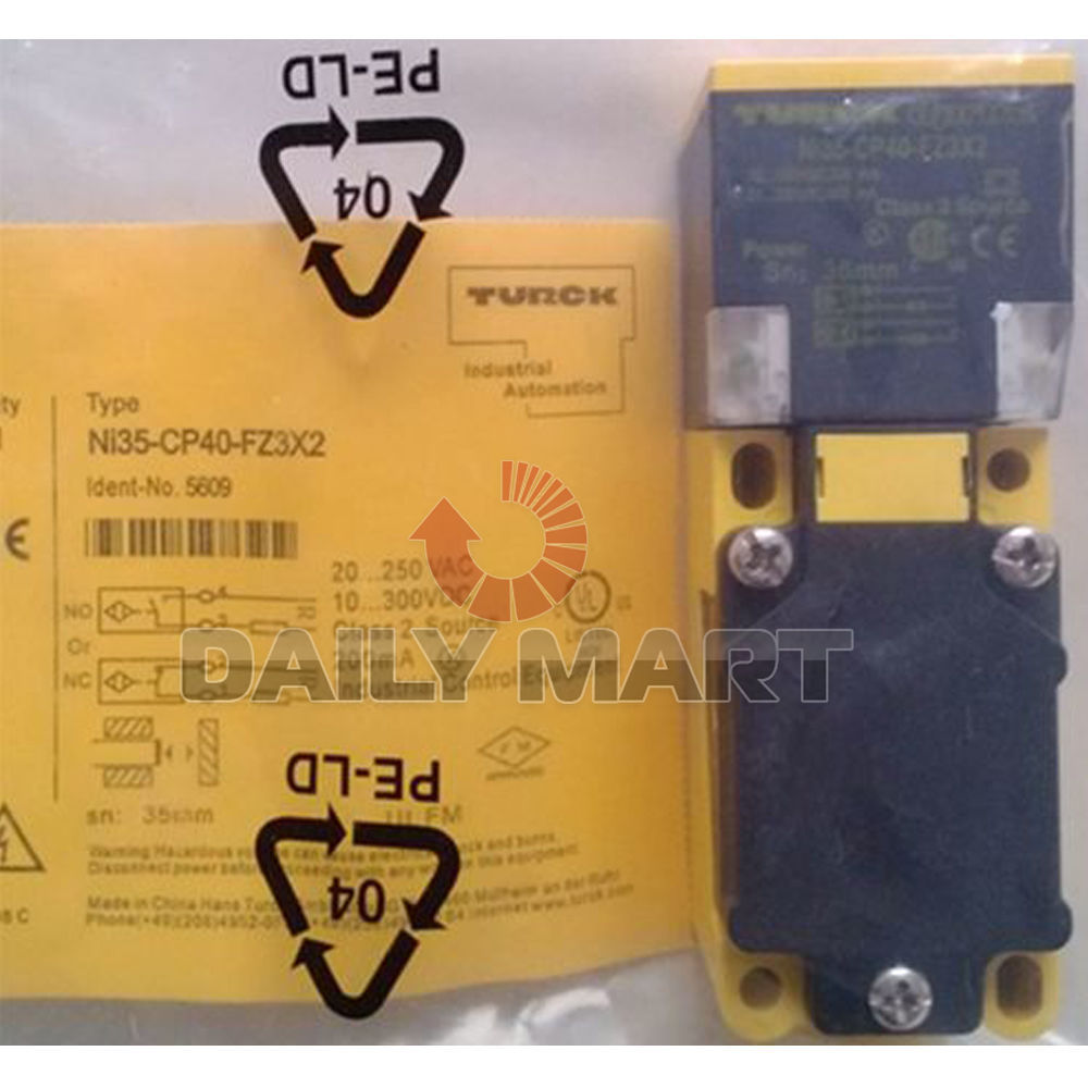 Turck NI35-CP40-FZ3X2 PROXIMITY INDUCTIVE SENSOR RECTANGULAR UNSHIELDED TERMINAL