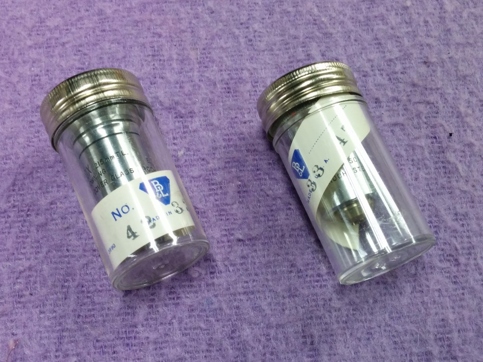Bausch & Lomb Radiation Hardened Non-Browning Microscope Objective 20X or 40X