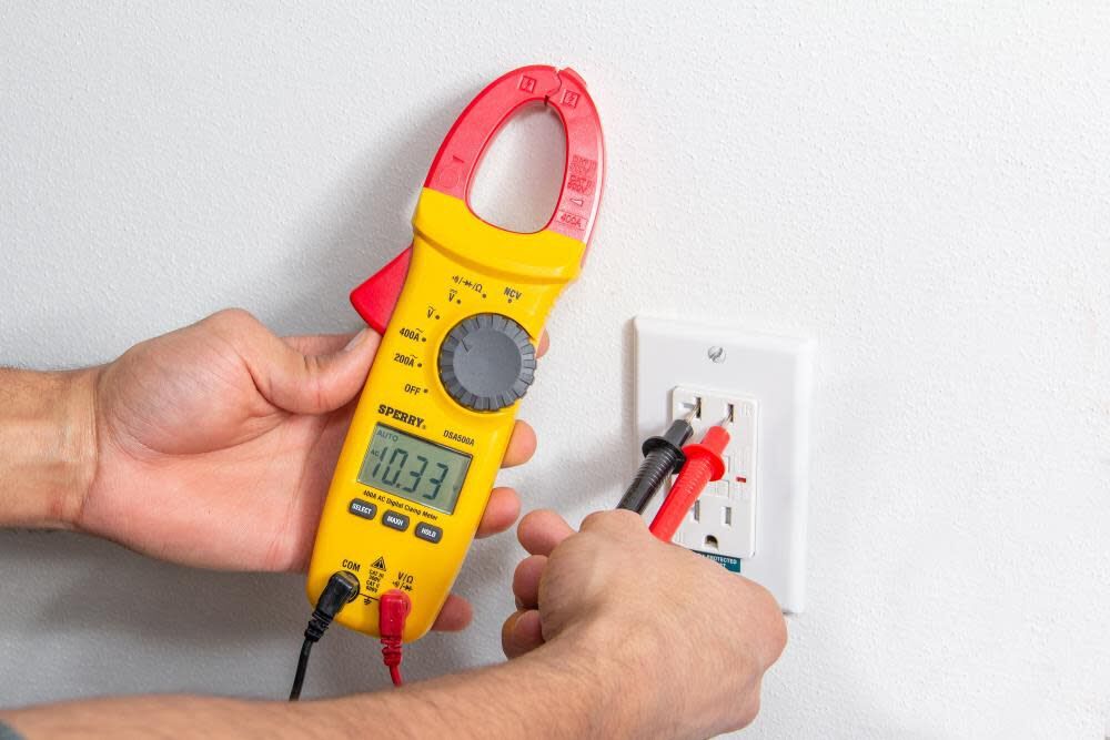 Sperry Instruments Clamp Meter Snap-Around Digital Lcd 5-Function Ac Current
