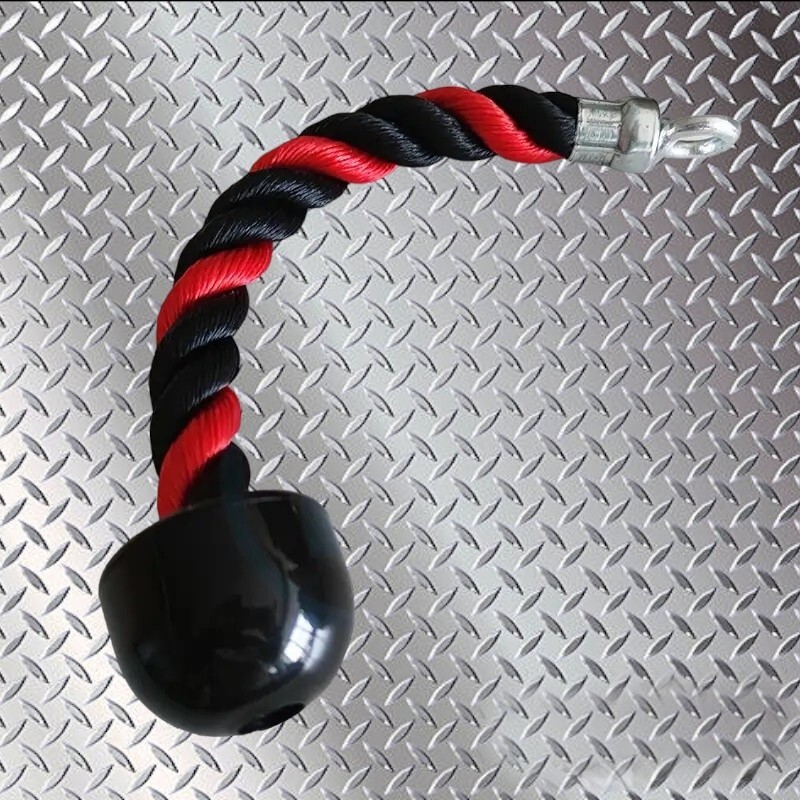 Tricep Rope Single Press Push Down Fitness Gym Cable Machine Attachment Exercise