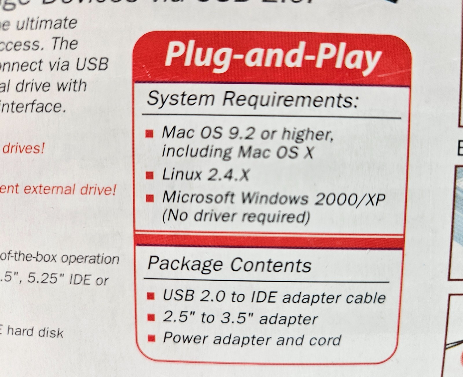 Newer Technology USB 2.0 Universal Drive Adapter IDE ATA SATA
