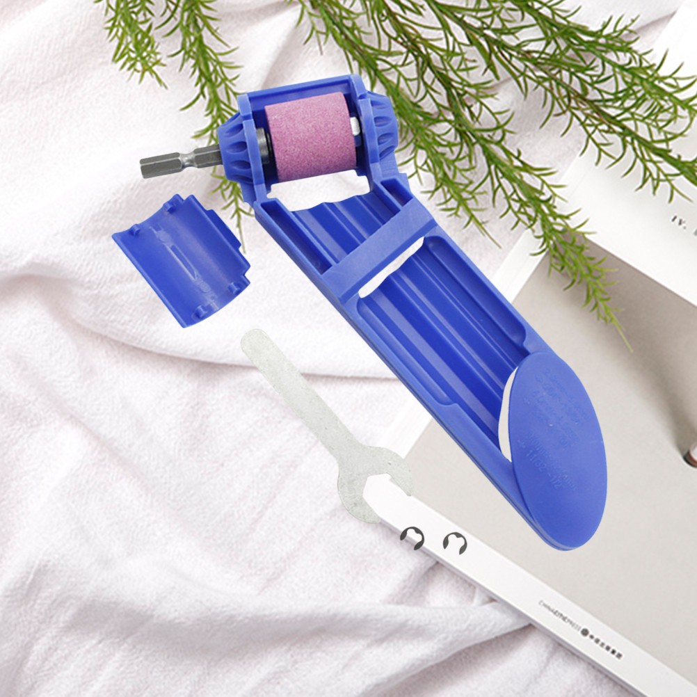 Blue Reusable Drill Grinder Attachment Plastic Metal for Woodwork Drill