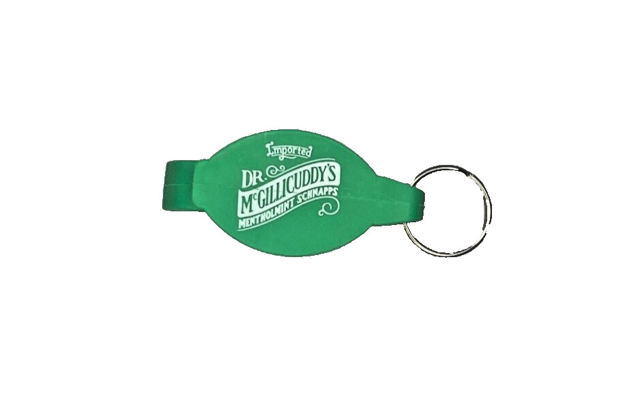 Green Dr McGillicuddy Menthol Key Chain Bottle Opener