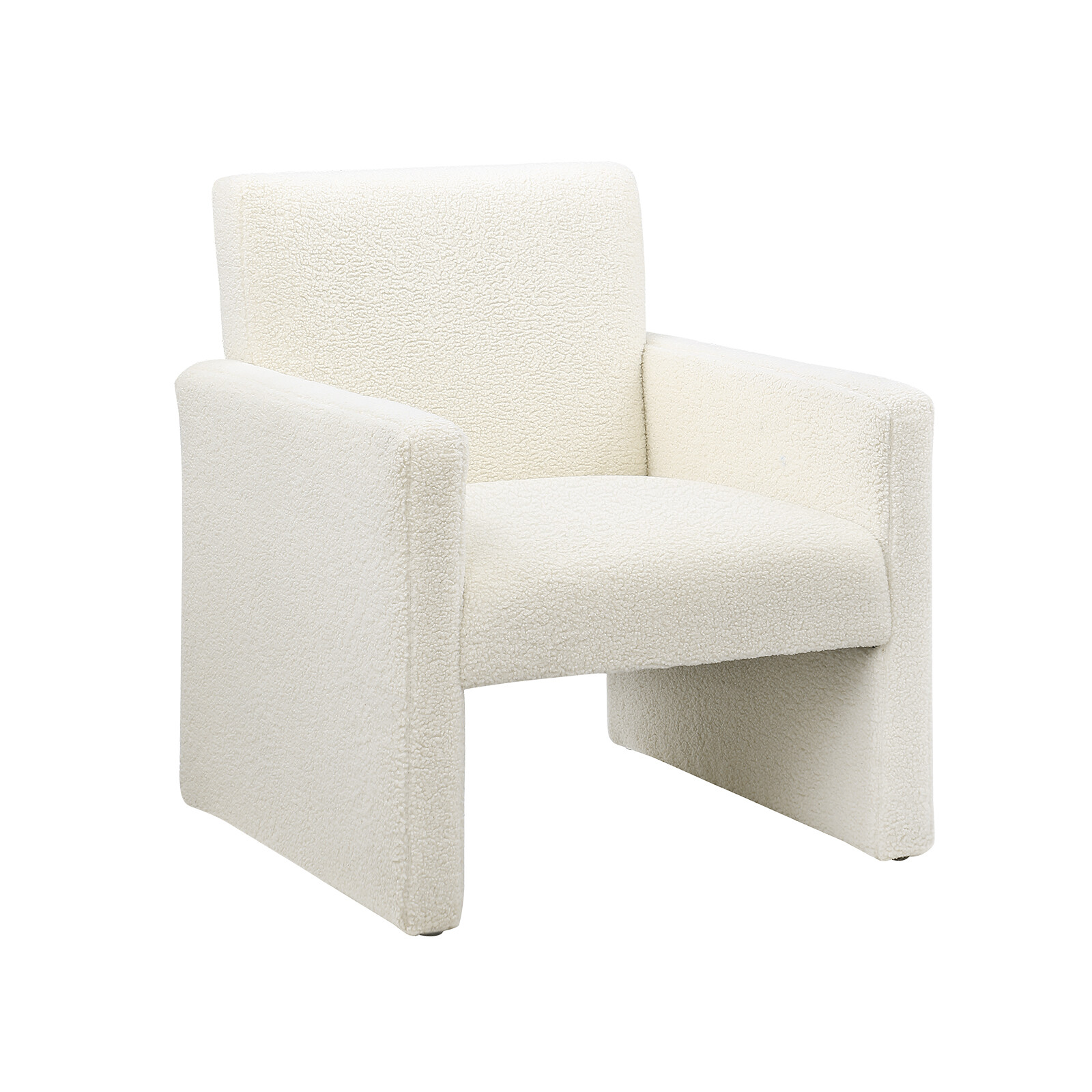 Modern Accent Sofa w/ Arms Upholstered Reading Armrest Chair for Living Room USA