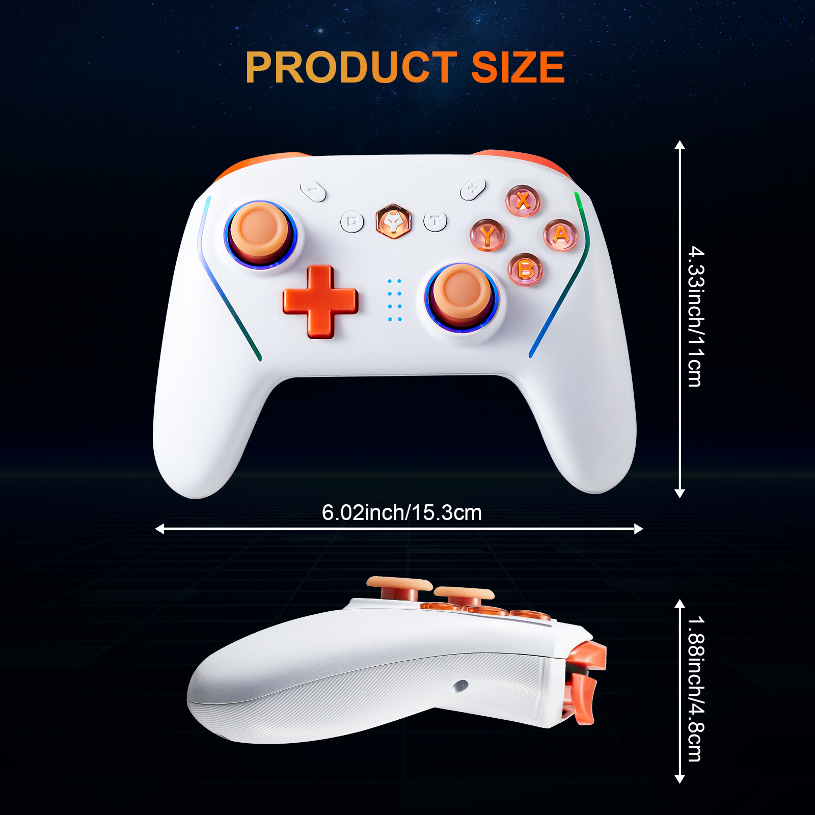 APP Control Wireless game Controller w/NFC TURBO For Switch 2 PC IOS Android
