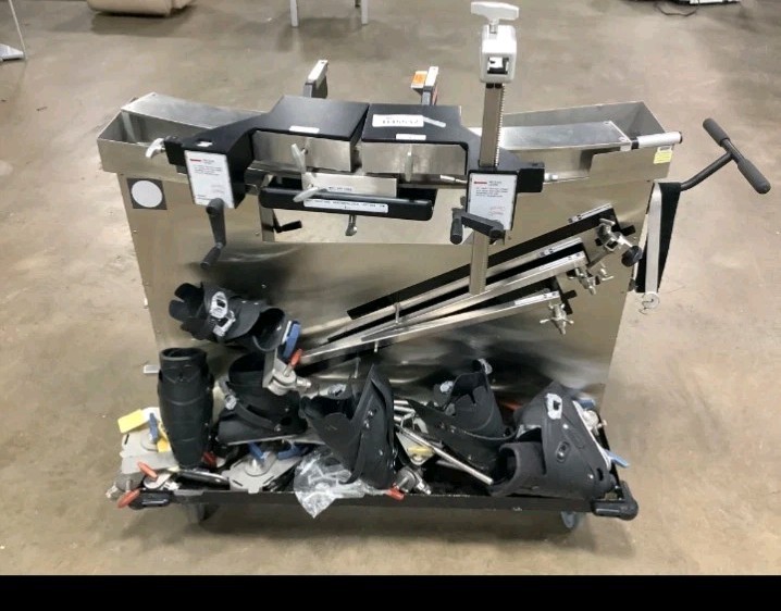 OSI Orthopedic Systems Trauma Top Fracture Traction Arc Cart Table Incomplete