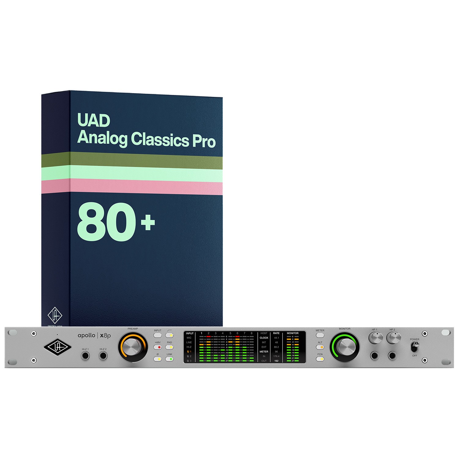 Universal Audio Apollo x8p Gen 2 Thunderbolt Audio Interface - Studio+ Edition