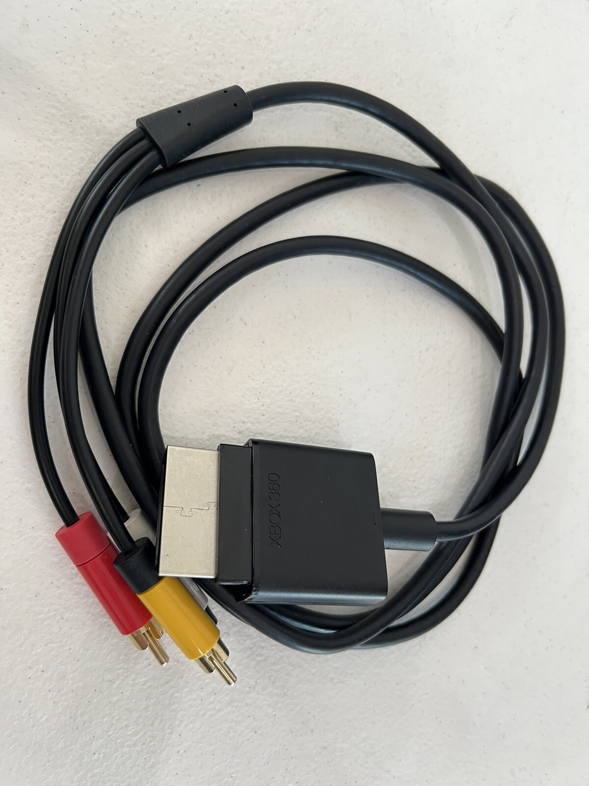 Genuine Microsoft Xbox 360 Composite AV RCA Cable Connection Cord  - Free Ship!!