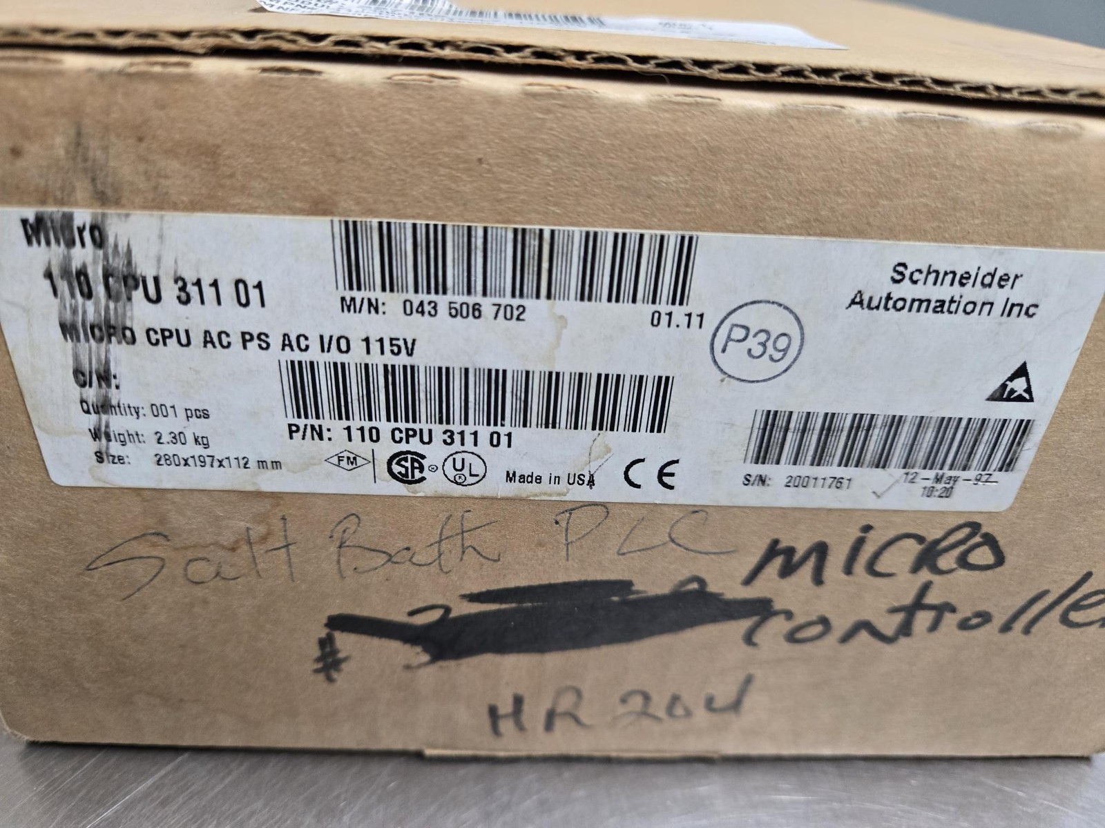 Modicon 110CPU31101 Micro PLC - 115V - Used