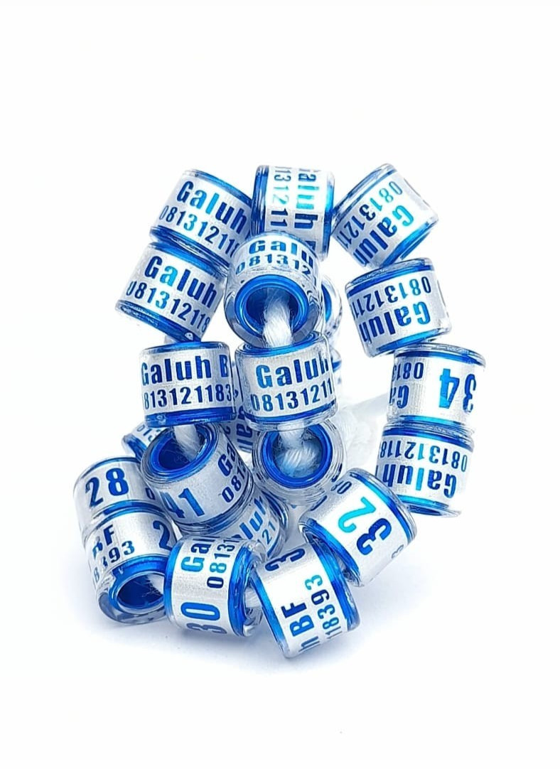 Personalized Pigeon Dove Bands Rings - 50PCS Crystal Block Slim