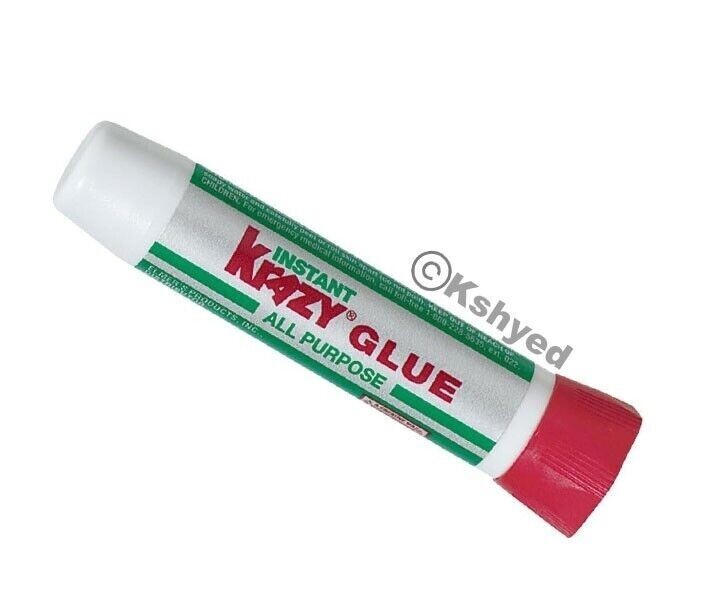 Krazy Glue Instant strong Glue crazy fast Tube All Purpose 0.07oz. Tube (2 Pack)