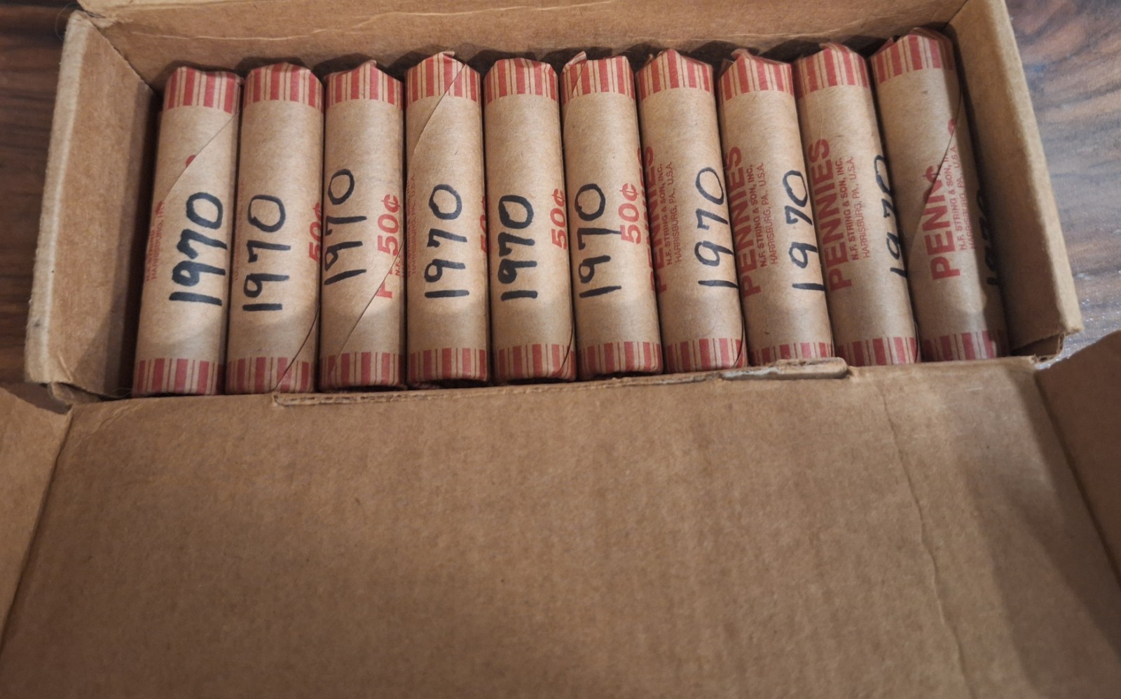 1970- 1979 Copper Lincolns 40 Rolls,  mixed mints mixed conditions