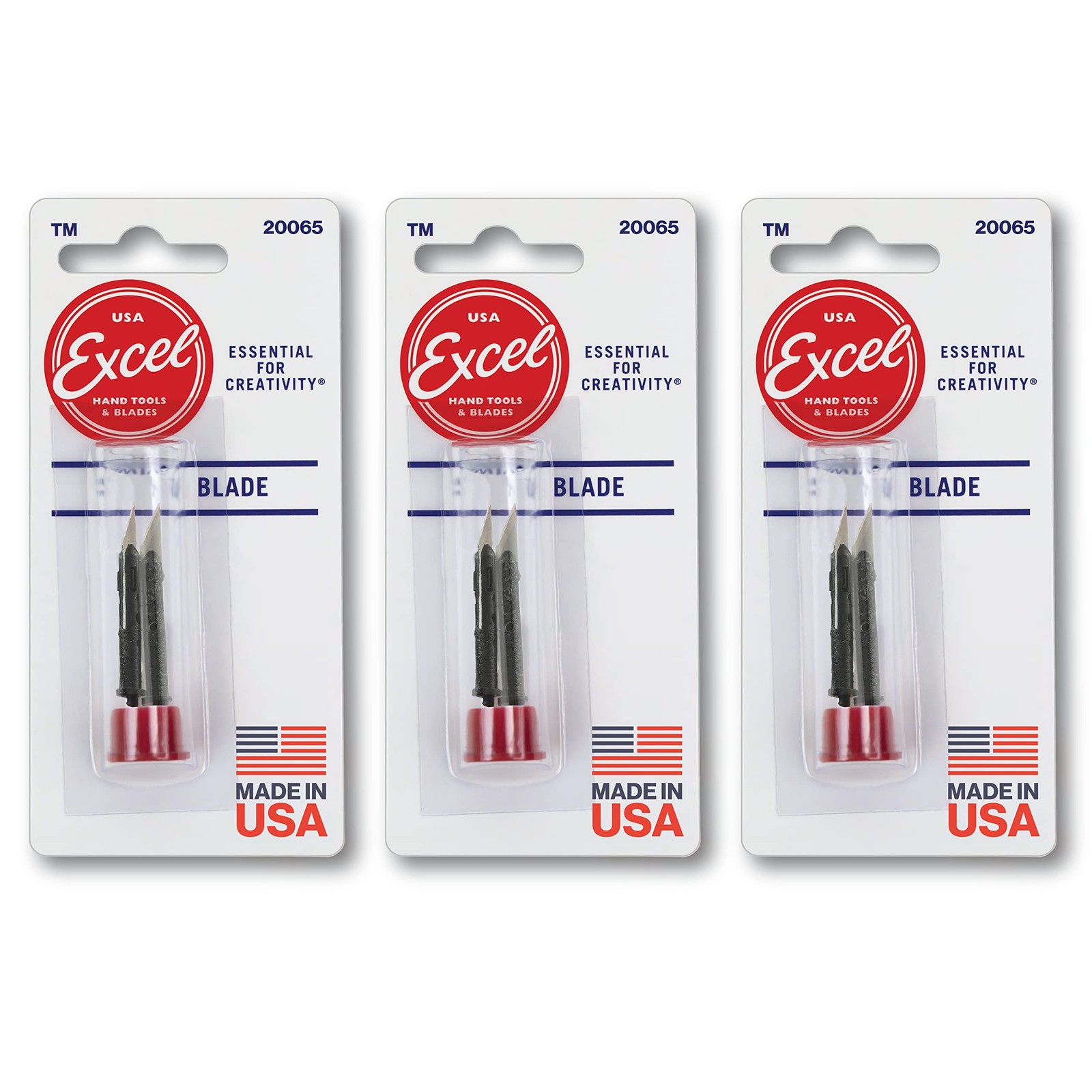Excel Blades 65 Retractable Pen Knife Replacement Blades – Set of 6 Carbon St...