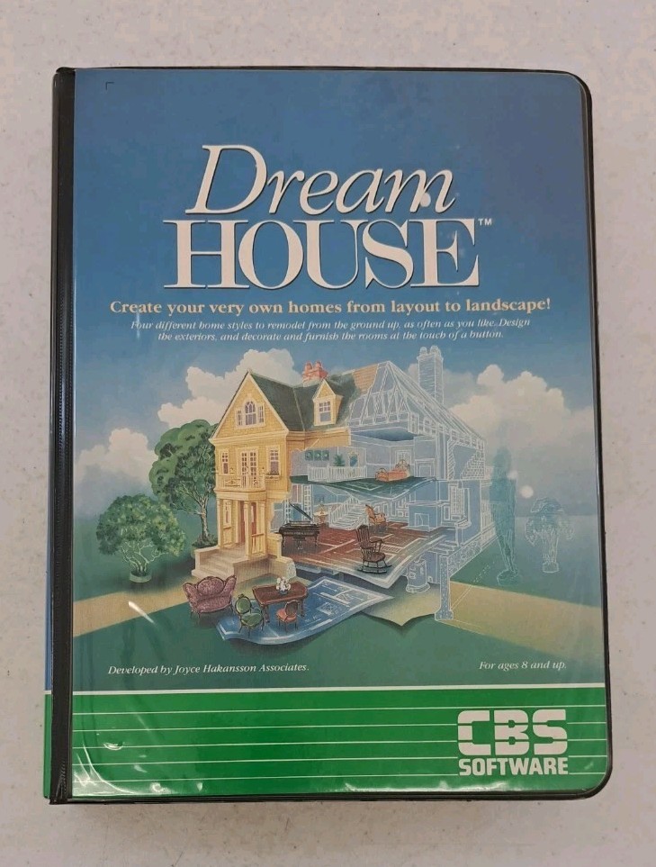 Dream House gor Commodore 64-CBS Software-Box-Disk-Manual-1984