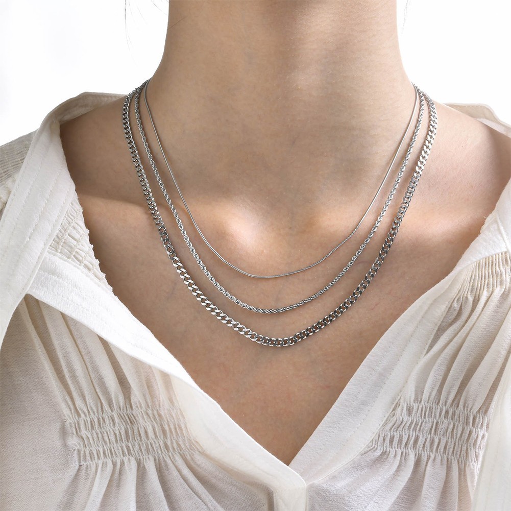 Special Occasions Necklaces Stainless Steel Ensemble Standout Accessory