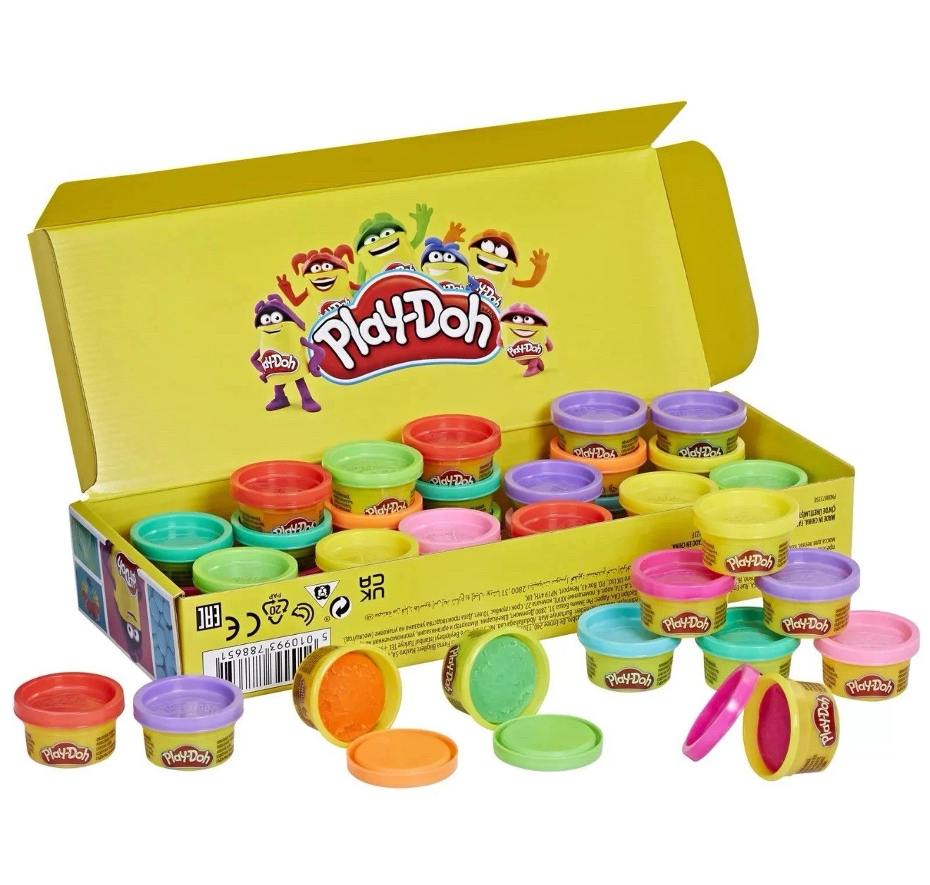 Play Doh Bulk Handout 42-Pack of 1-Ounce Modeling Compound Cans, Back to School