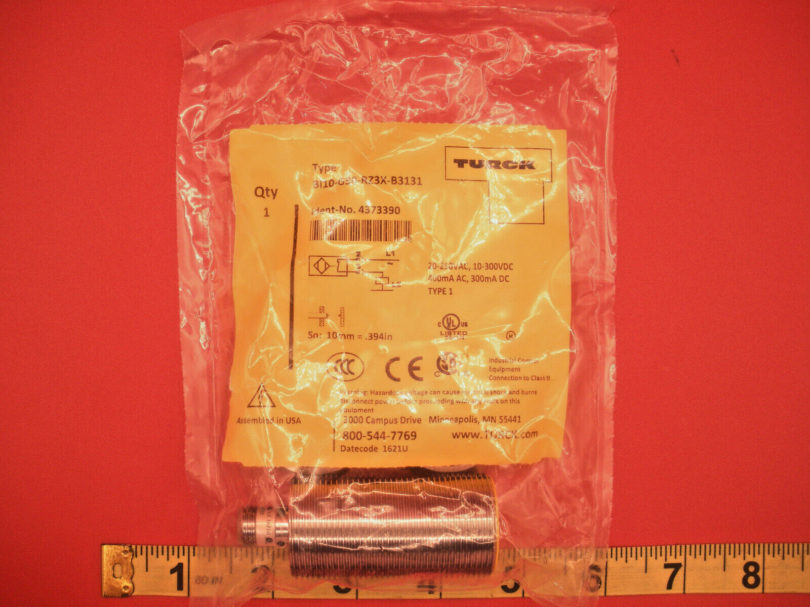 Turck Bi10-G30-RZ3X-B3131 Proximity Sensor Switch Sn 10mm 4373390 10-300vdc New