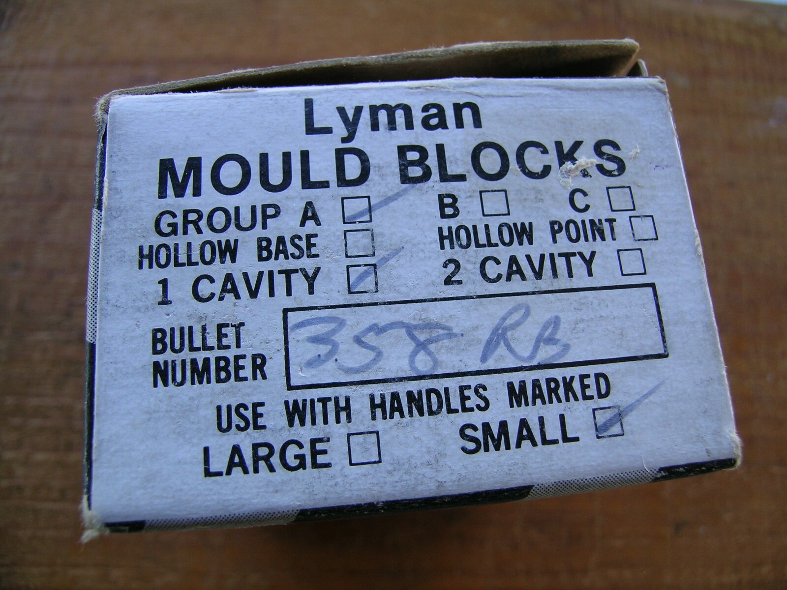 Lyman 1 Cavity Mould Mold .358 Round Ball for Muzzleloader New