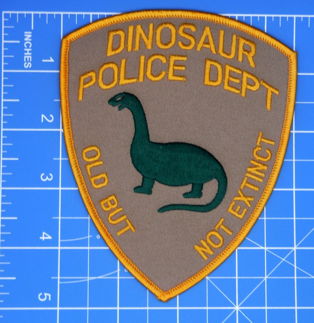 Police Department Dinosaur retirement patch