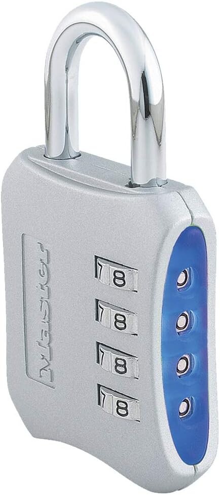 RED Master Lock Resettable Combination Locker Lock for Gym and School 653D
